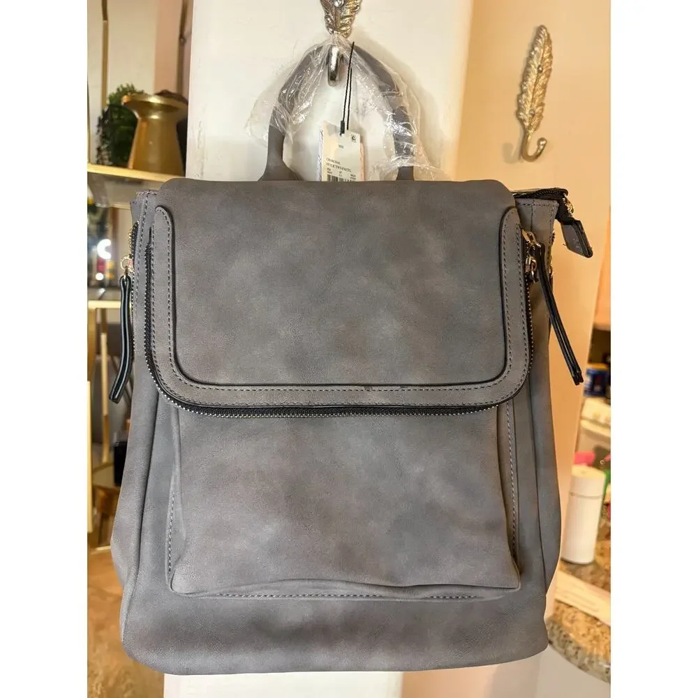 Violet Ray Women's Kendall Backpack, Grey NEW